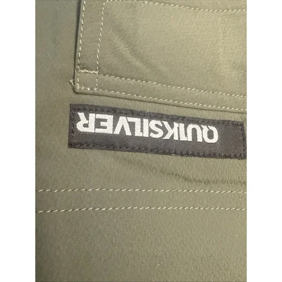 Quicksilver Swim Trunks Board Shorts  Snap Fly Men's  Green Size 40 - Picture 10 of 11